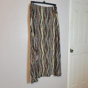 "Cato"  Colorful Stiped Maxi Skirt